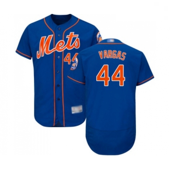 Mens New York Mets 44 Jason Vargas Royal Blue Alternate Flex Base Authentic Collection Baseball Jers