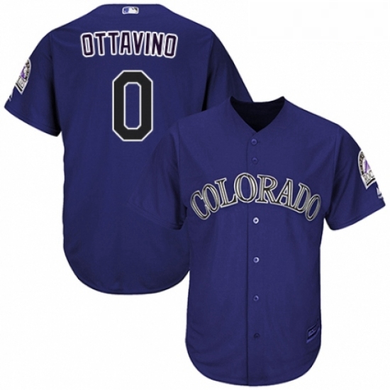 Youth Majestic Colorado Rockies 0 Adam Ottavino Authentic Purple Alternate 1 Cool Base MLB Jersey