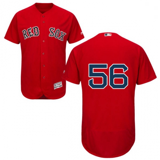 Mens Majestic Boston Red Sox 56 Joe Kelly Red Alternate Flex Base Authentic Collection MLB Jersey