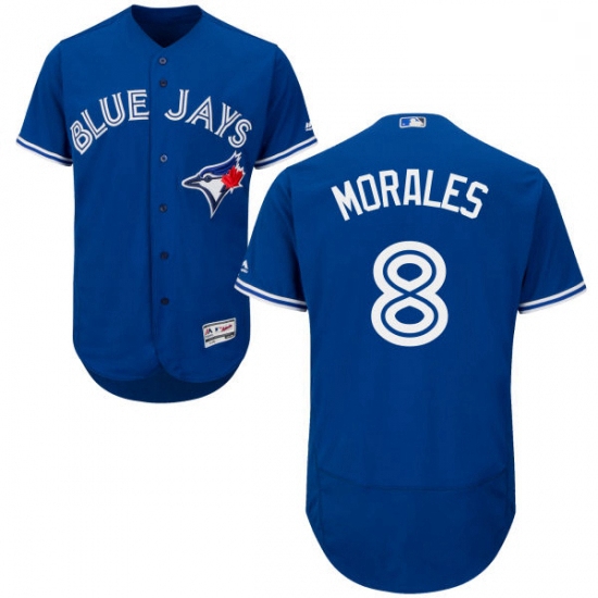 Mens Majestic Toronto Blue Jays 8 Kendrys Morales Royal Blue Flexbase Authentic Collection MLB Jerse