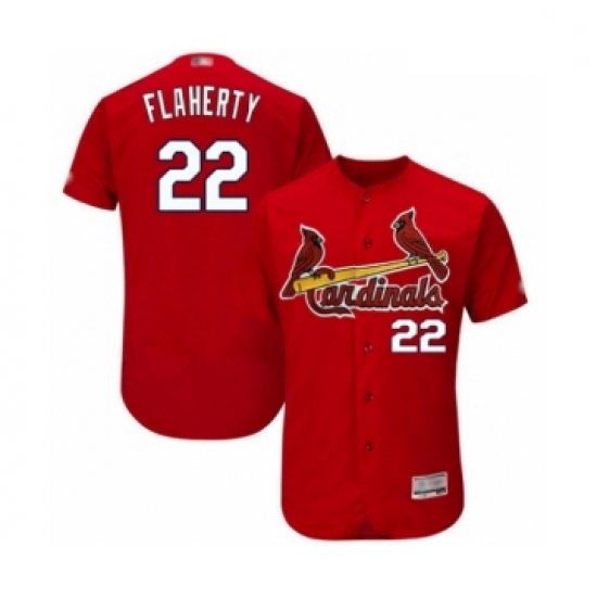 Men St. Louis Cardinals 22 Jack Flaherty Red Alternate Flex Base Authentic Collection Baseball Playe