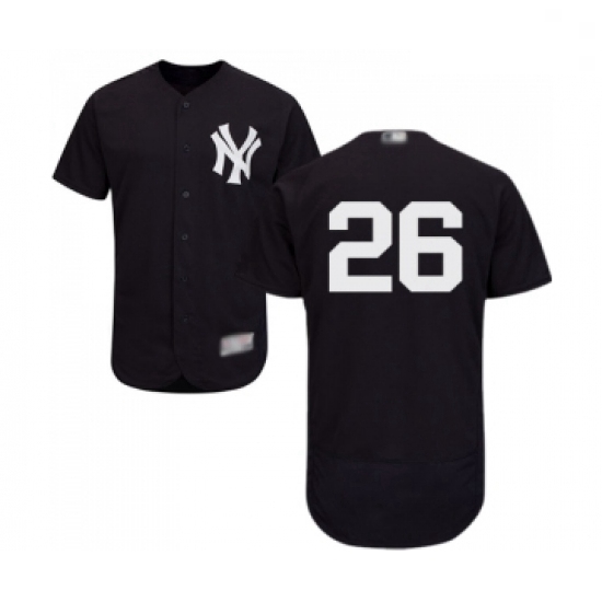 Mens New York Yankees 26 DJ LeMahieu Navy Blue Alternate Flex Base Authentic Collection Baseball Jer