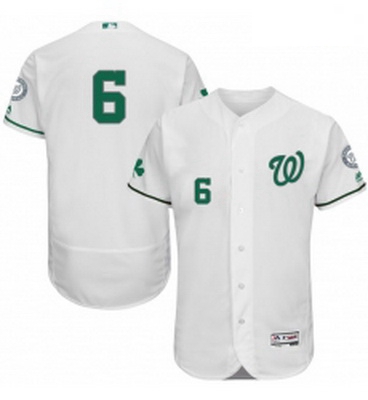 Mens Majestic Washington Nationals 6 Anthony Rendon White Celtic Flexbase Authentic Collection MLB J