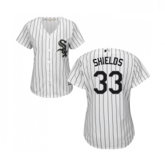 Womens Majestic Chicago White Sox 33 James Shields Replica White Home Cool Base MLB Jerseys