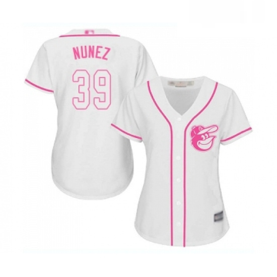 Womens Baltimore Orioles 39 Renato Nunez Replica White Fashion Cool Base Baseball Jersey