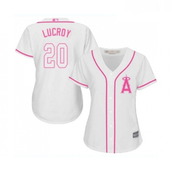 Womens Los Angeles Angels of Anaheim 20 Jonathan Lucroy Replica 