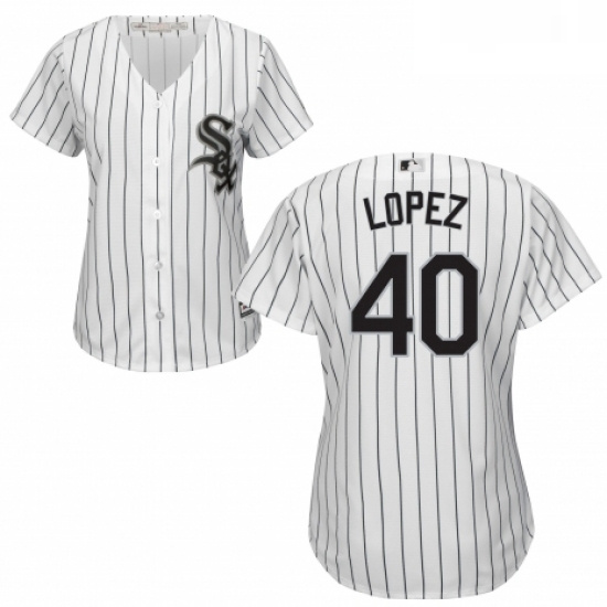 Womens Majestic Chicago White Sox 40 Reynaldo Lopez Authentic Wh