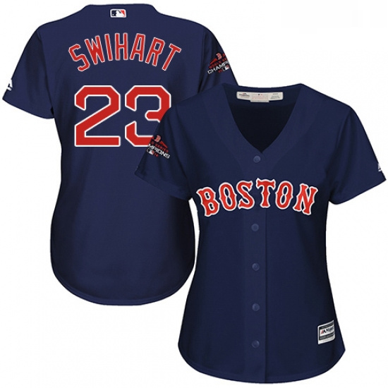 Womens Majestic Boston Red Sox 23 Blake Swihart Authentic Navy B