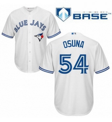 Youth Majestic Toronto Blue Jays 54 Roberto Osuna Replica White Home MLB Jersey