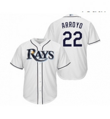 Youth Tampa Bay Rays 22 Christian Arroyo Replica White Home Cool Base Baseball Jersey