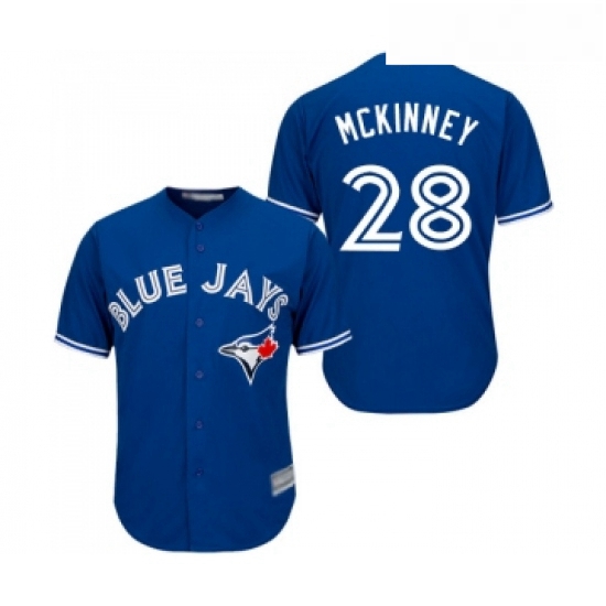 Youth Toronto Blue Jays 28 Billy McKinney Replica Blue Alternate Baseball Jersey