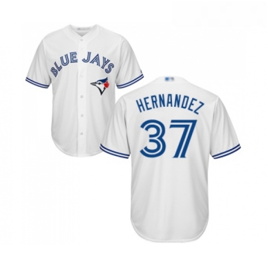 Youth Toronto Blue Jays 37 Teoscar Hernandez Replica White Home Baseball Jersey