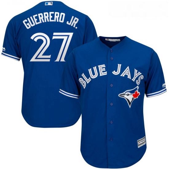 Youth Toronto Blue Jays Vladimir Guerrero Jr Majestic Royal Alternate Official Cool Base Player Jers