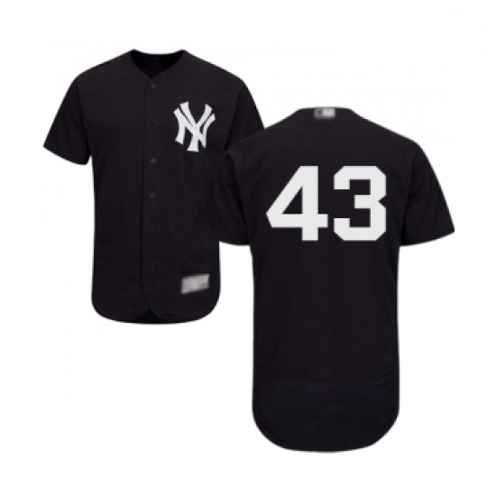 Mens New York Yankees 43 Gio Gonzalez Navy Blue Alternate Flex Base Authentic Collection Baseball Je