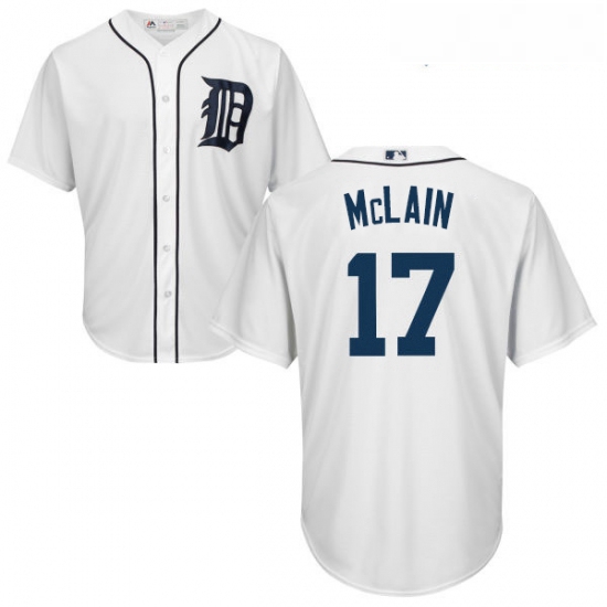 Youth Majestic Detroit Tigers 17 Denny McLain Replica White Home