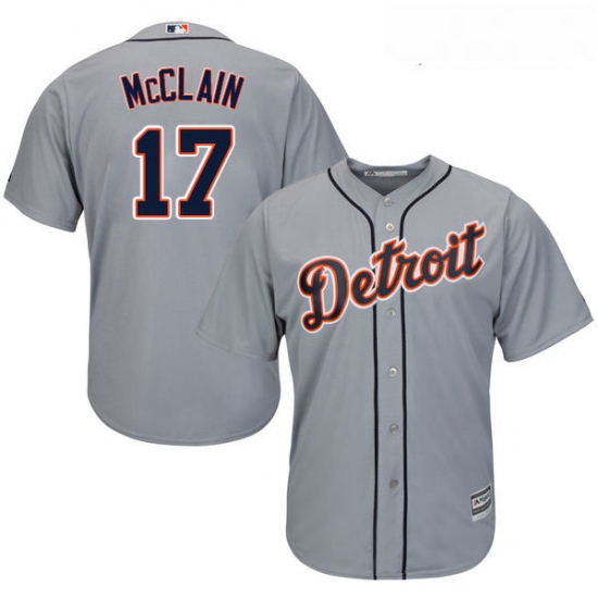 Youth Majestic Detroit Tigers 17 Denny McLain Authentic Grey Roa