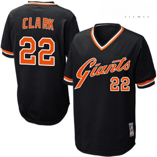 Mens Mitchell and Ness San Francisco Giants 22 Will Clark Replic