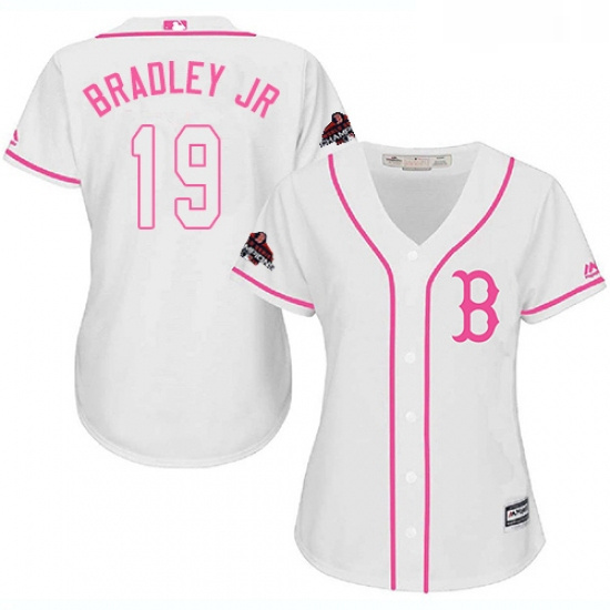 Womens Majestic Boston Red Sox 19 Jackie Bradley Jr Authentic Wh