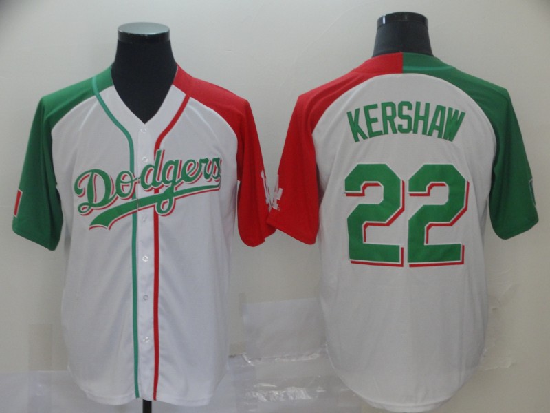 Dodgers 22 Clayton Kershaw White Mexican Heritage Culture Night Jersey Mexico