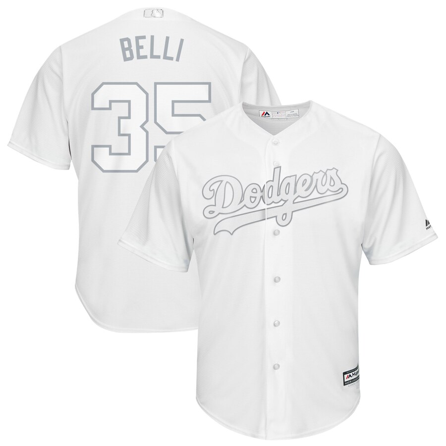 Dodgers 35 Cody Bellinger Belli White 2019 Players Weekend Player Jersey