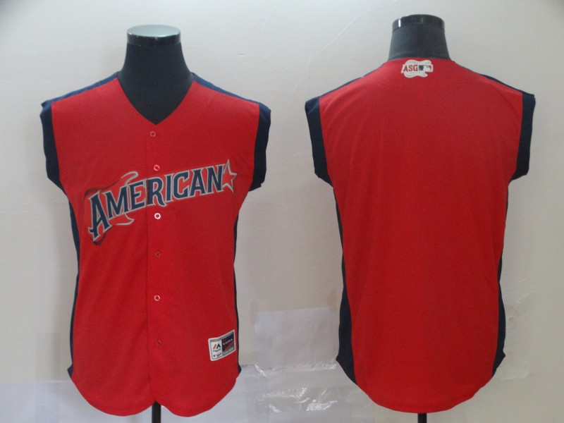 American League Red 2019 MLB all star Workout Team Jersey