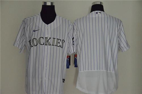 Rockies Blank White Flexbase Jersey