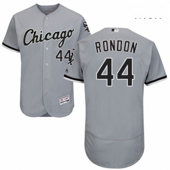 Mens Majestic Chicago White Sox 44 Bruce Rondon Replica Grey Road Cool Base MLB Jersey