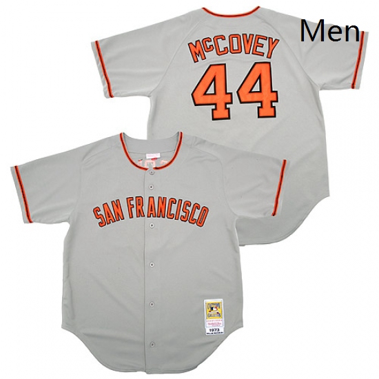 Mens Mitchell and Ness San Francisco Giants 44 Willie McCovey Re