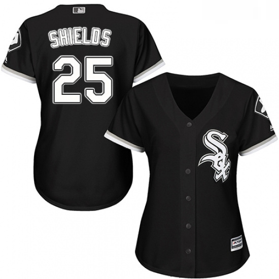 Womens Majestic Chicago White Sox 33 James Shields Authentic Bla