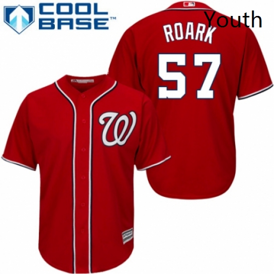 Youth Majestic Washington Nationals 57 Tanner Roark Authentic Re
