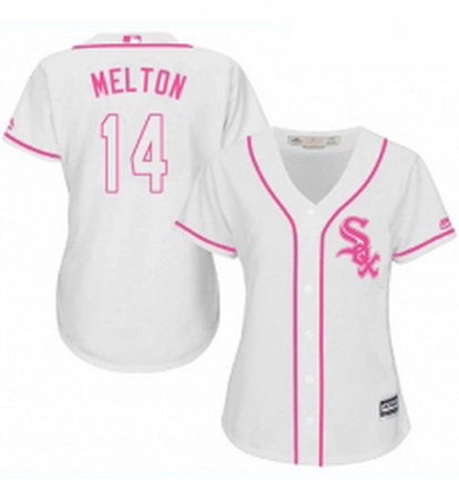 Womens Majestic Chicago White Sox 14 Bill Melton Replica White F