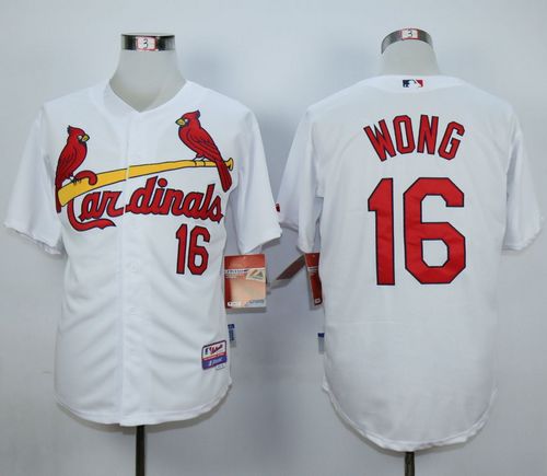 Men Red Cardinals 16 Kolten Wong White Cool Base Stitched Collection MLB Jersey