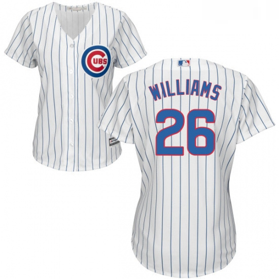 Womens Majestic Chicago Cubs 26 Billy Williams Authentic White H