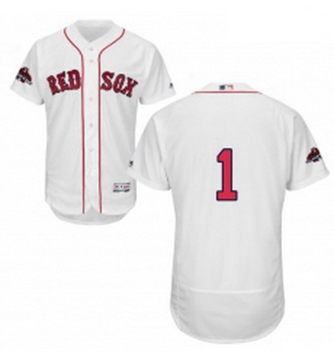 Mens Majestic Boston Red Sox 1 Bobby Doerr White Home Flex Base 