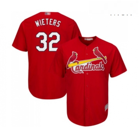 Mens St Louis Cardinals 32 Matt Wieters Replica Red Cool Base Baseball Jersey