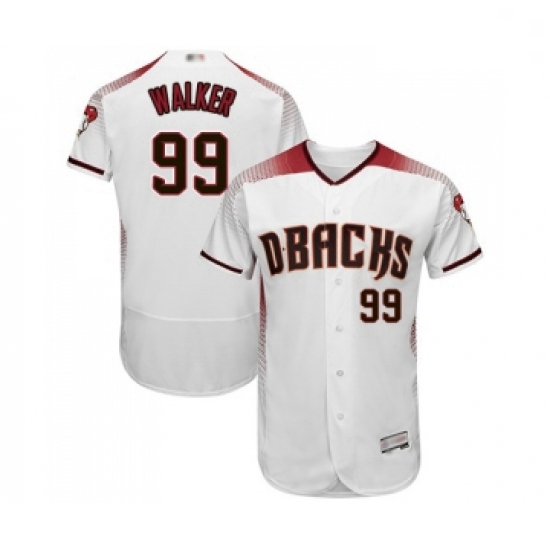 Mens Arizona Diamondbacks 99 Taijuan Walker White Home Authentic Collection Flex Base Baseball Jerse