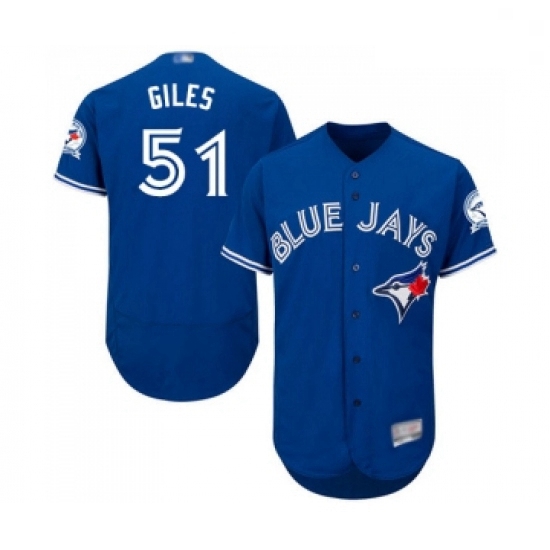 Mens Toronto Blue Jays 51 Ken Giles Royal Blue Alternate Flex Base Authentic Collection Baseball Jer