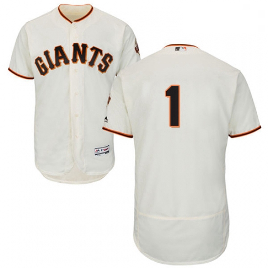 Mens Majestic San Francisco Giants 1 Gregor Blanco Cream Home Flex Base Authentic Collection MLB Jer