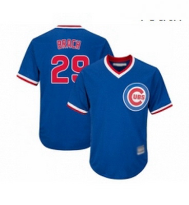 Youth Chicago Cubs 29 Brad Brach Authentic Royal Blue Cooperstow
