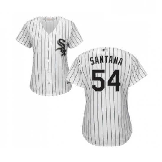 Womens Chicago White Sox 54 Ervin Santana Replica White Home Cool Base Baseball Jersey