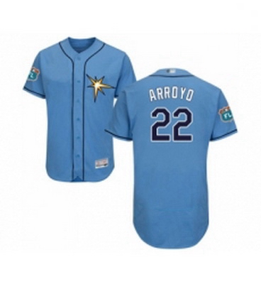 Mens Tampa Bay Rays 22 Christian Arroyo Columbia Alternate Flex Base Authentic Collection Baseball J