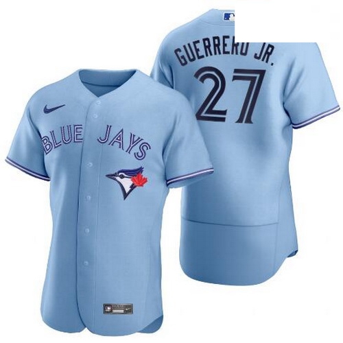 Blue Jays 27 Vladimir Guerrero Jr Light Blue 2020 Nike Flexbase Jersey