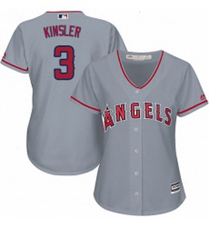 Womens Majestic Los Angeles Angels of Anaheim 3 Ian Kinsler Repl