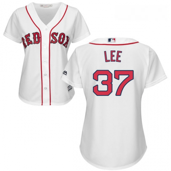 Womens Majestic Boston Red Sox 37 Bill Lee Authentic White Home MLB Jersey