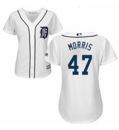 Womens Majestic Detroit Tigers 47 Jack Morris Authentic White Home Cool Base MLB Jersey