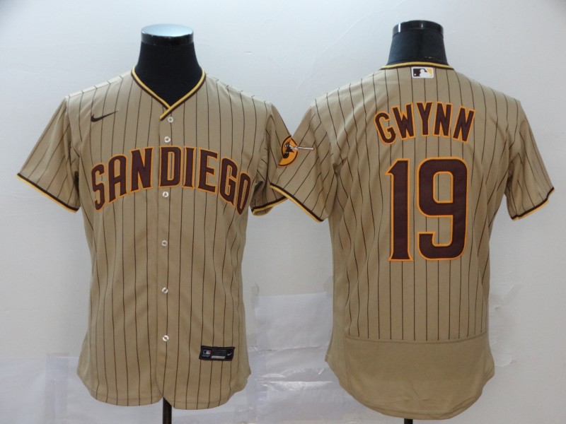 Padres 19 Tony Gwynn Gray Nike 2020 Flexbase Jersey