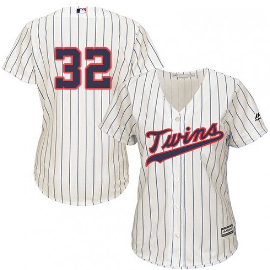 Womens Majestic Minnesota Twins 32 Zach Duke Authentic Cream Alternate Cool Base MLB Jersey