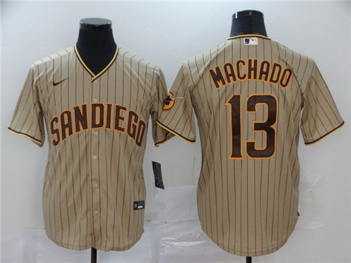 Padres 13 Manny Machado Brown Nike 2020 Flexbase Jersey