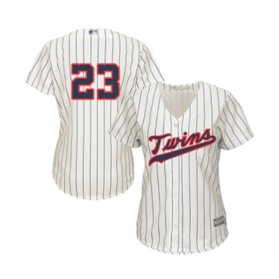 Womens Minnesota Twins 23 Nelson Cruz Replica Cream Alternate Cool Base Baseball Jersey