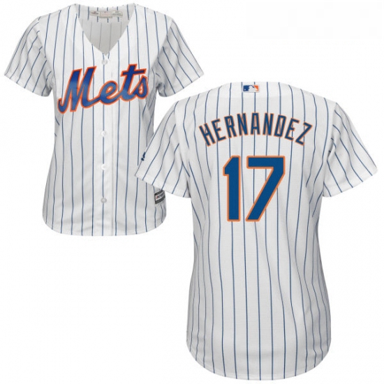 Womens Majestic New York Mets 17 Keith Hernandez Authentic White Home Cool Base MLB Jersey